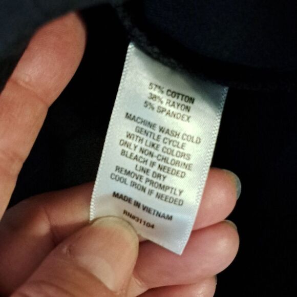 Crown & Ivy Ashley black pull on cropped pants size 12 - Picture 4 of 6